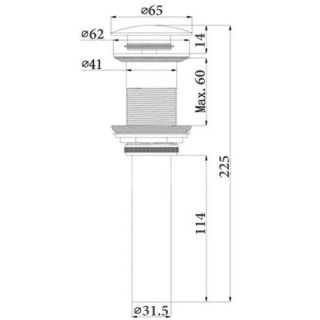 Донный клапан  Comforty DK-01MWY-2 Мраморный матовый